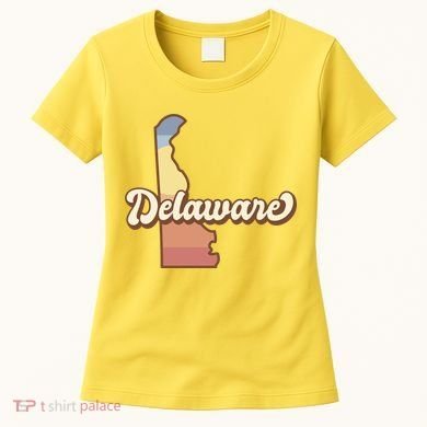 Delaware Retro Sunset Women's T-Shirt