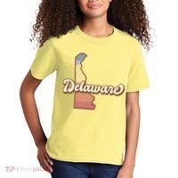 Delaware Retro Sunset Kids T-Shirt thumb 2