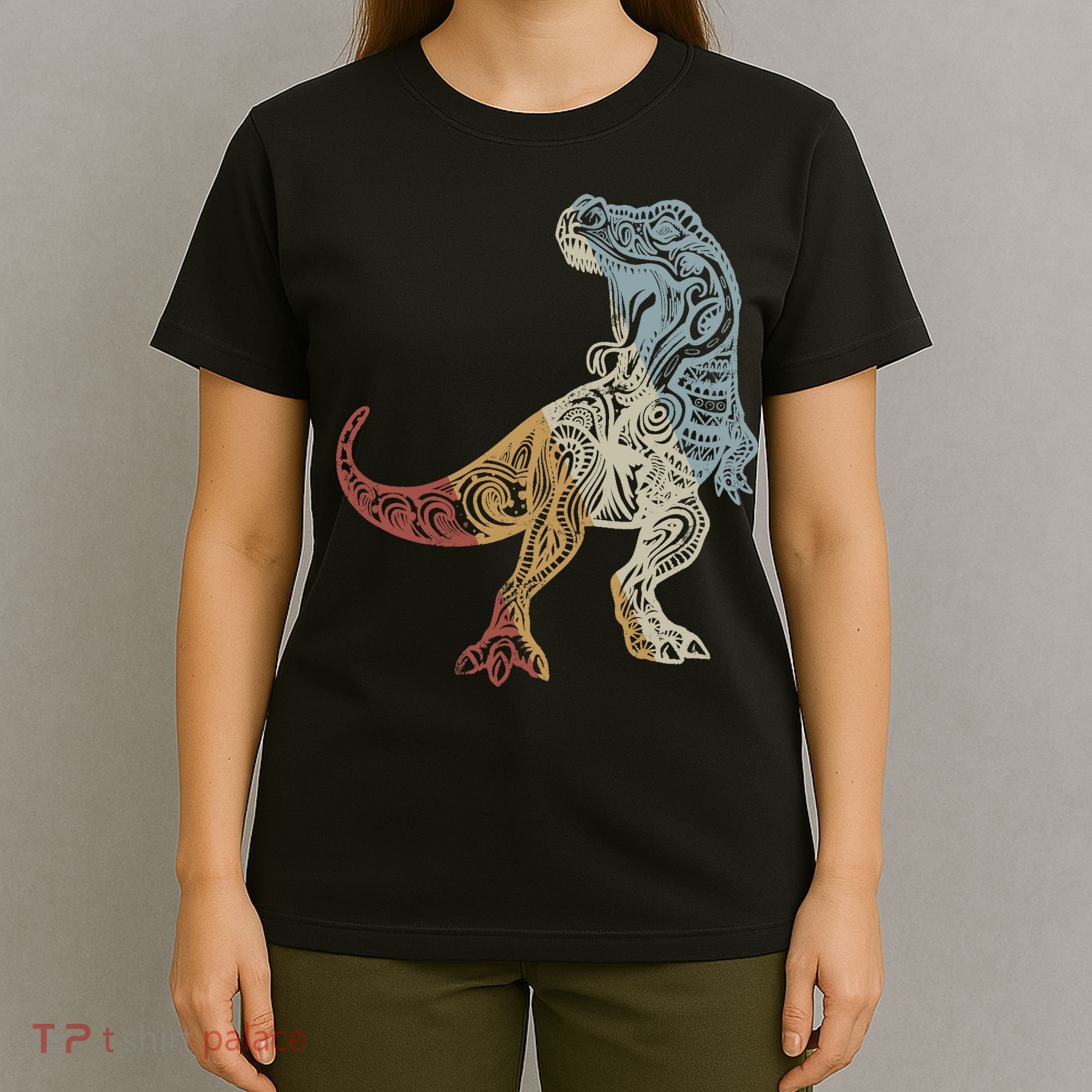 Dinosaur Retro Style Vintage T-Shirt