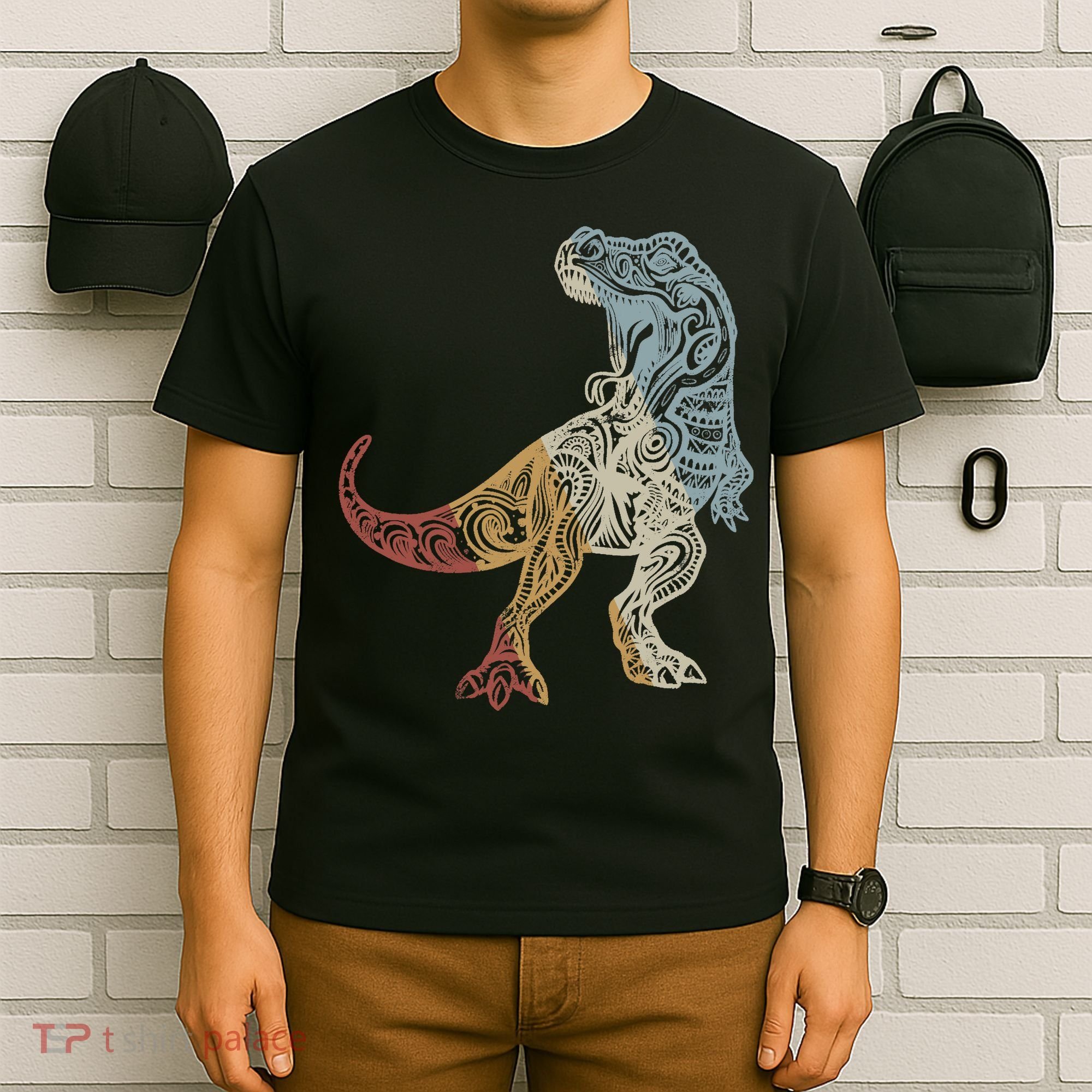 Dinosaur Retro Style Vintage T-Shirt