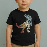 Dinosaur Retro Style Vintage Toddler T-Shirt thumb 2