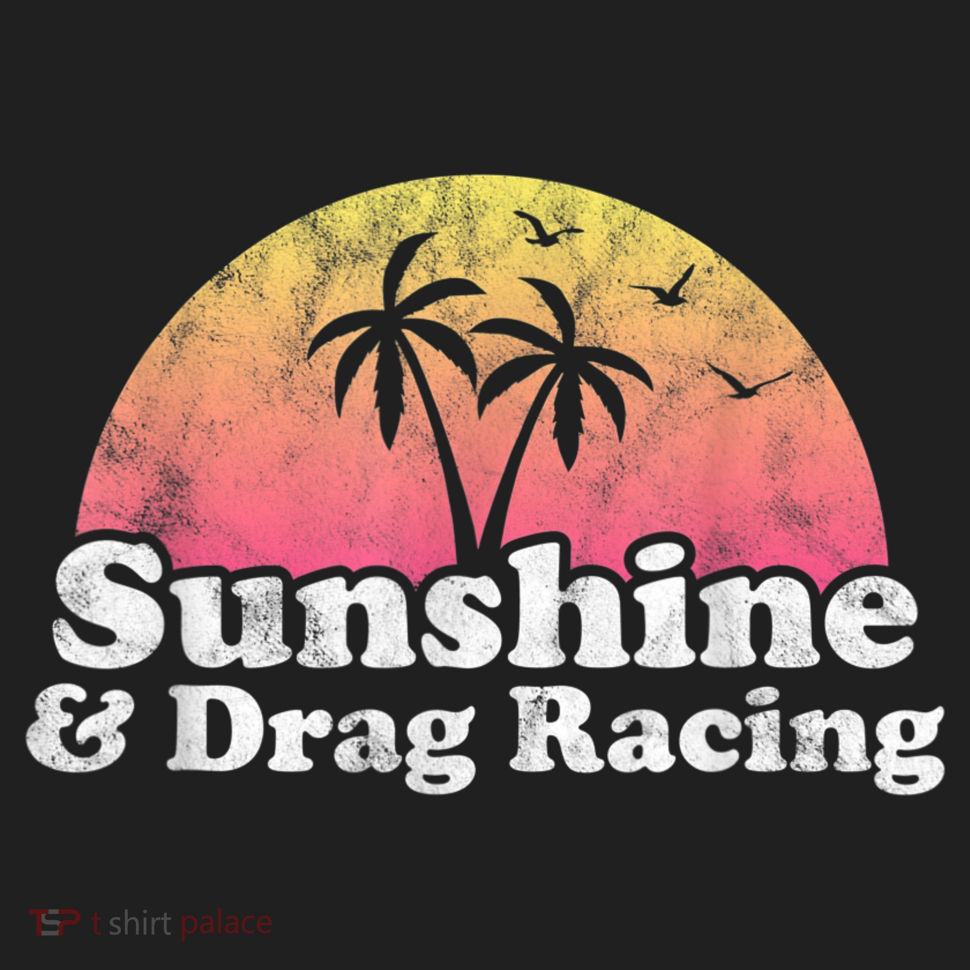 Drag Racing Sunshine And Drag Racing Golf Towel