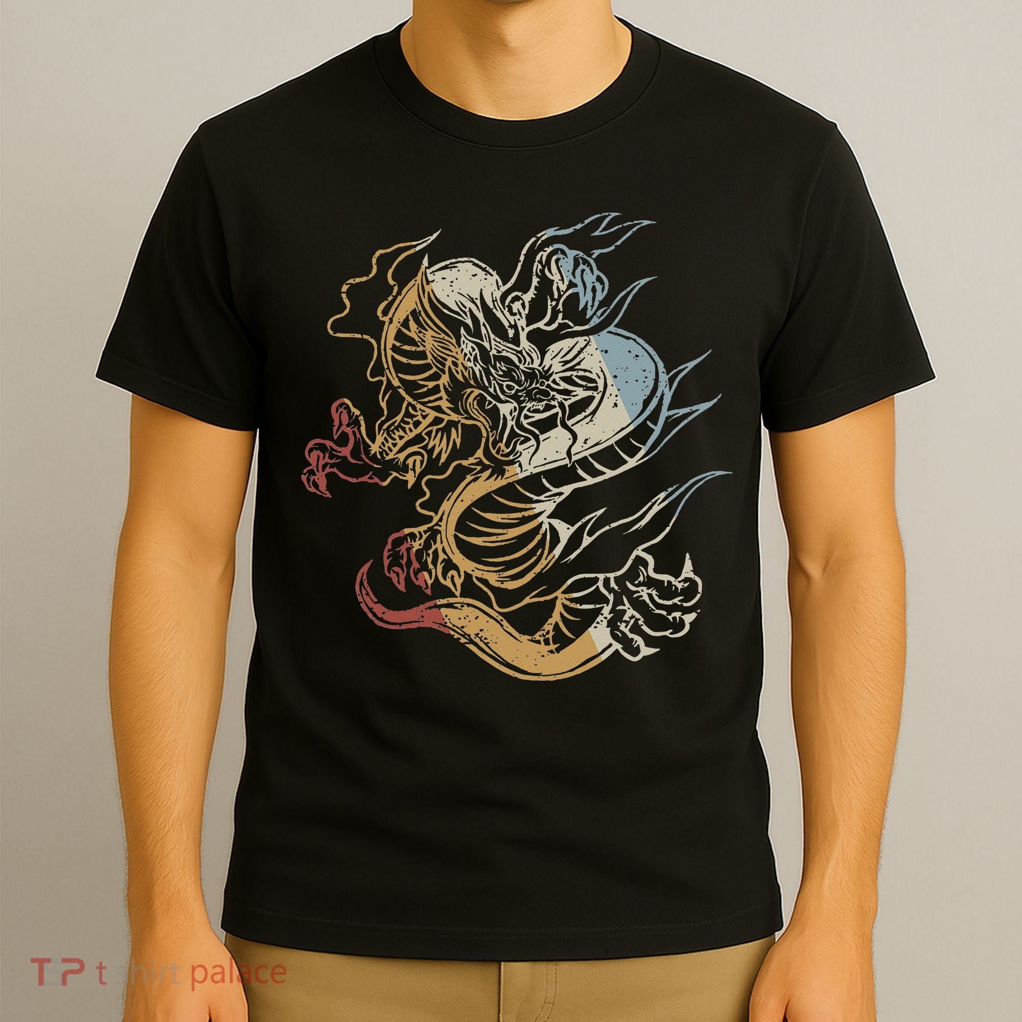 Dragon Retro Style Vintage T-Shirt