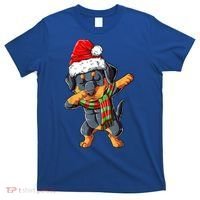 Dabbing Rottweiler Santa Christmas Boys Xmas Dog Gift T-Shirt thumb 0