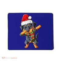 Dabbing Rottweiler Santa Christmas Boys Xmas Dog Gift Mousepad thumb 0
