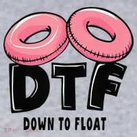 Dtf River Tubing Down To Float Summer Float Trip Women's Sweatshirt thumb 2