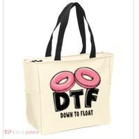 Dtf River Tubing Down To Float Summer Float Trip Tote Bag thumb 2