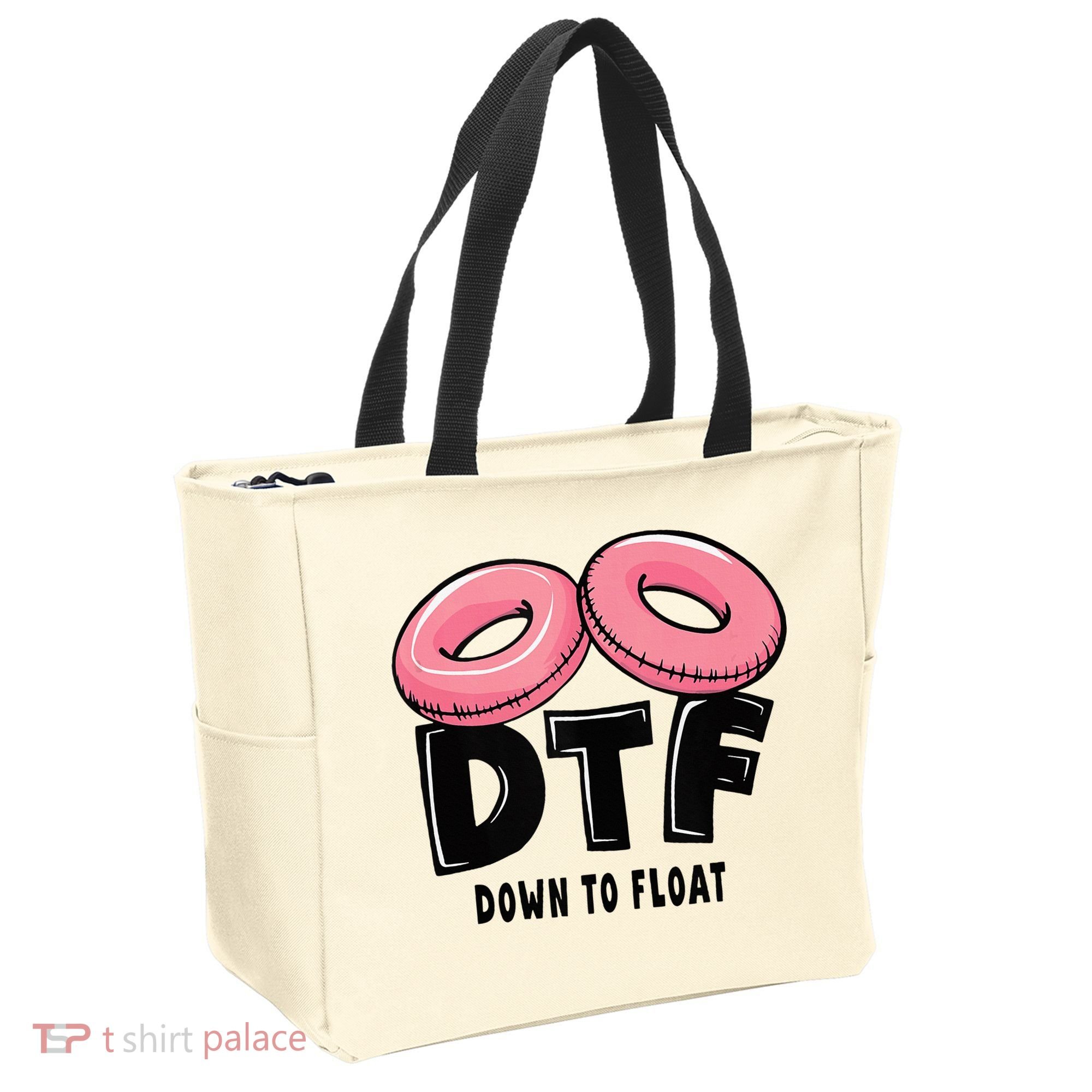 Dtf River Tubing Down To Float Summer Float Trip Tote Bag
