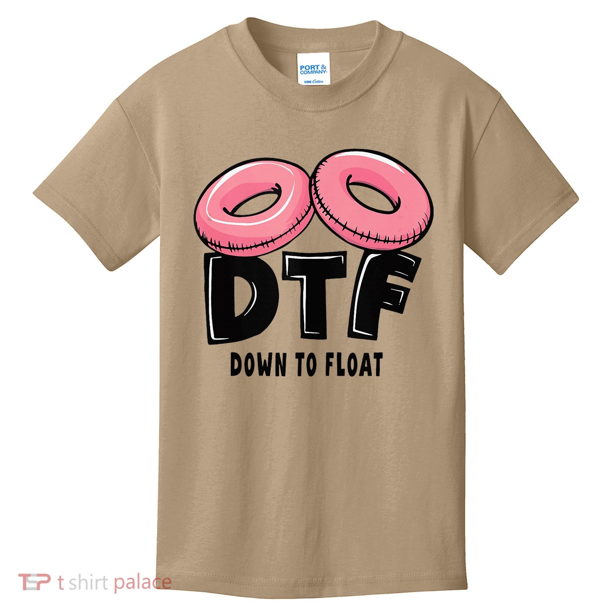 Dtf River Tubing Down To Float Summer Float Trip Kids T-Shirt