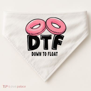 Dtf River Tubing Down To Float Summer Float Trip USA-Made Doggie Bandana