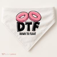 Dtf River Tubing Down To Float Summer Float Trip USA-Made Doggie Bandana thumb 0