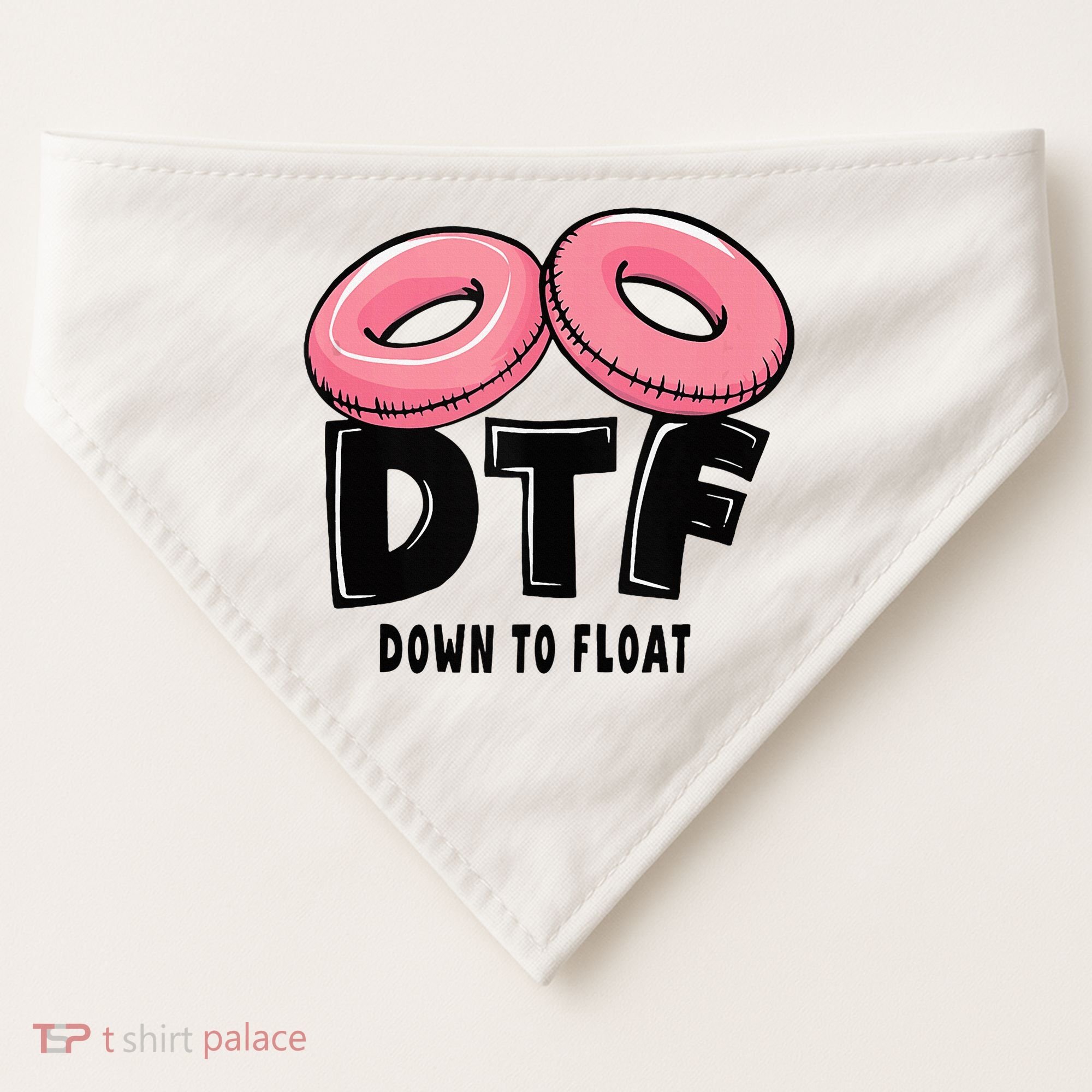 Dtf River Tubing Down To Float Summer Float Trip USA-Made Doggie Bandana