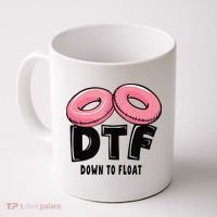 Dtf River Tubing Down To Float Summer Float Trip Coffee Mug thumb 0