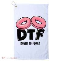 Dtf River Tubing Down To Float Summer Float Trip Golf Towel thumb 0