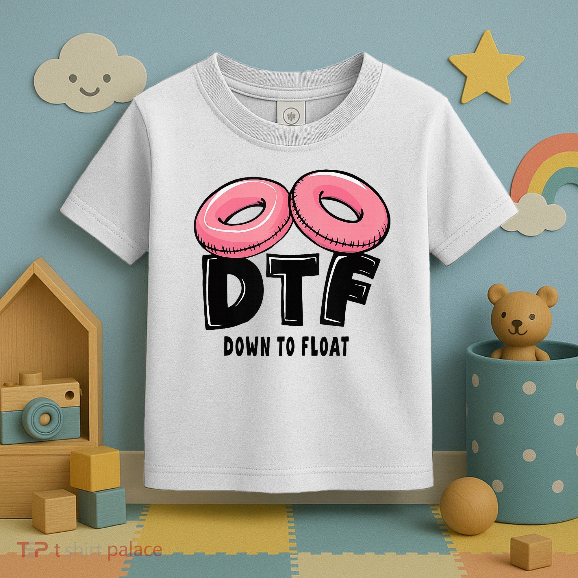 Dtf River Tubing Down To Float Summer Float Trip Toddler T-Shirt