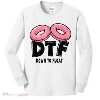 Dtf River Tubing Down To Float Summer Float Trip Kids Long Sleeve Shirt thumb 0
