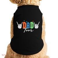 Dad Rock Tour Best Gift For Fathers Doggie Tank thumb 0