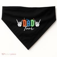 Dad Rock Tour Best Gift For Fathers USA-Made Doggie Bandana thumb 0