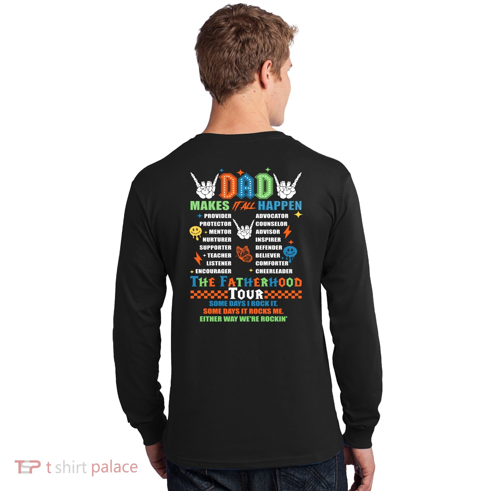 Dad Rock Tour Best Gift For Fathers Long Sleeve Shirt