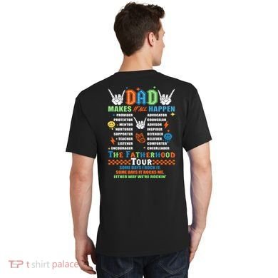 Dad Rock Tour Best Gift For Fathers T-Shirt back