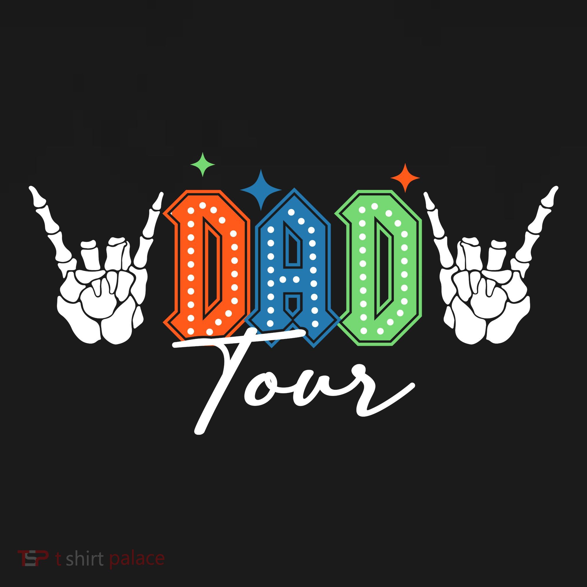 Dad Rock Tour Best Gift For Fathers T-Shirt