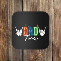 Dad Rock Tour Best Gift For Fathers Coaster thumb 0