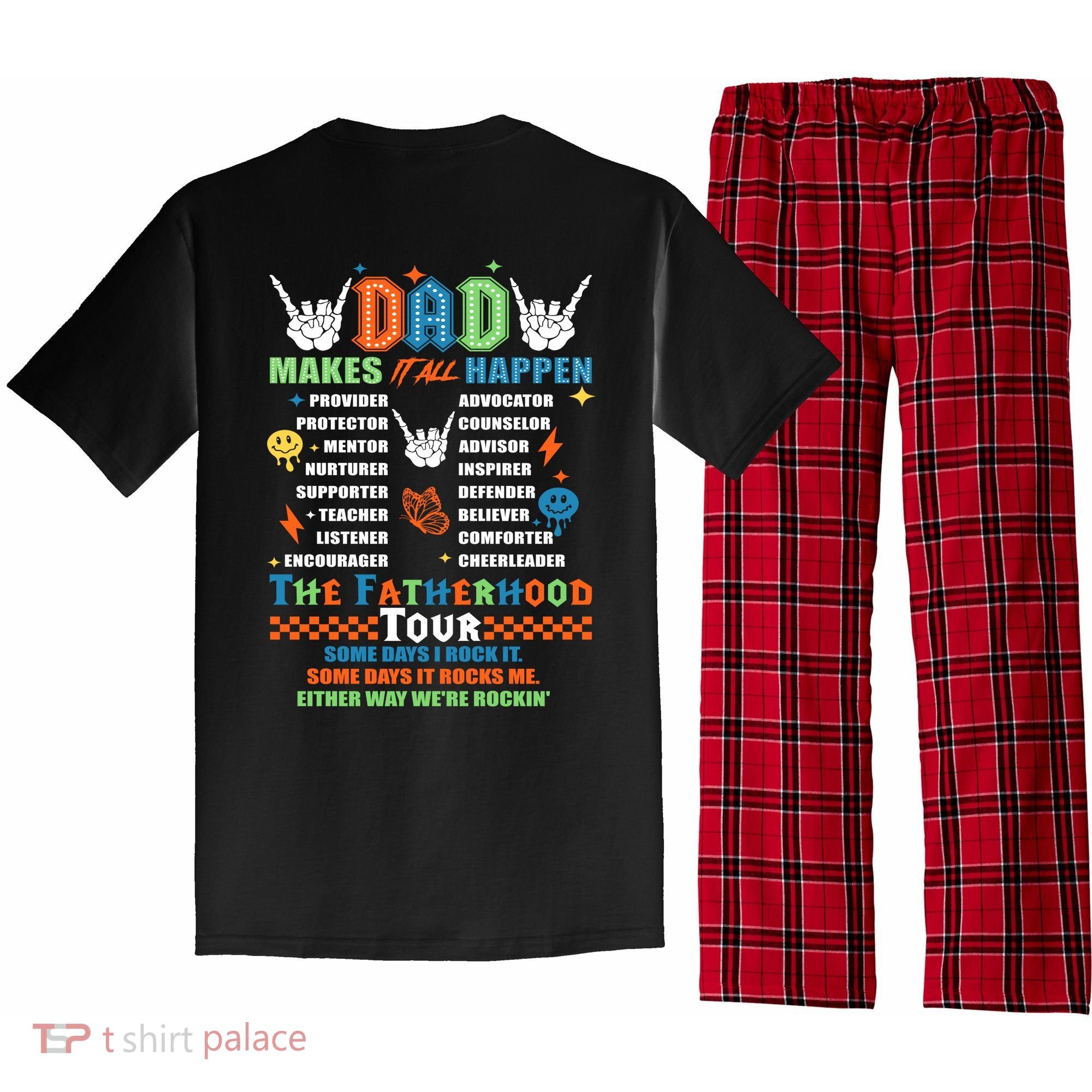 Dad Rock Tour Best Gift For Fathers Pajama Set