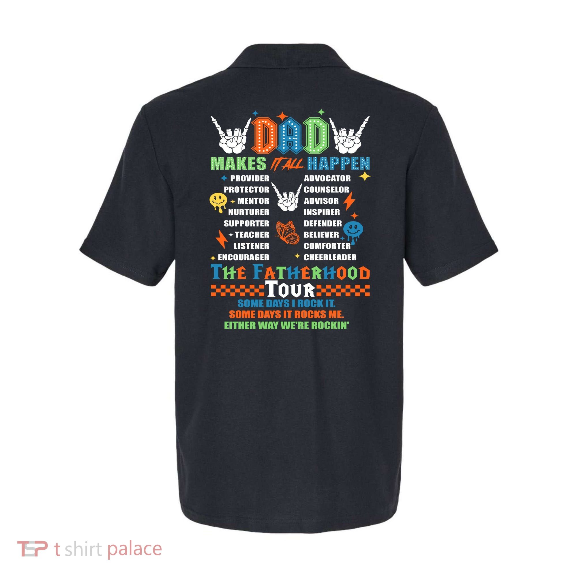 Dad Rock Tour Best Gift For Fathers Polo