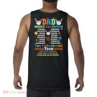 Dad Rock Tour Best Gift For Fathers Tank Top thumb 1