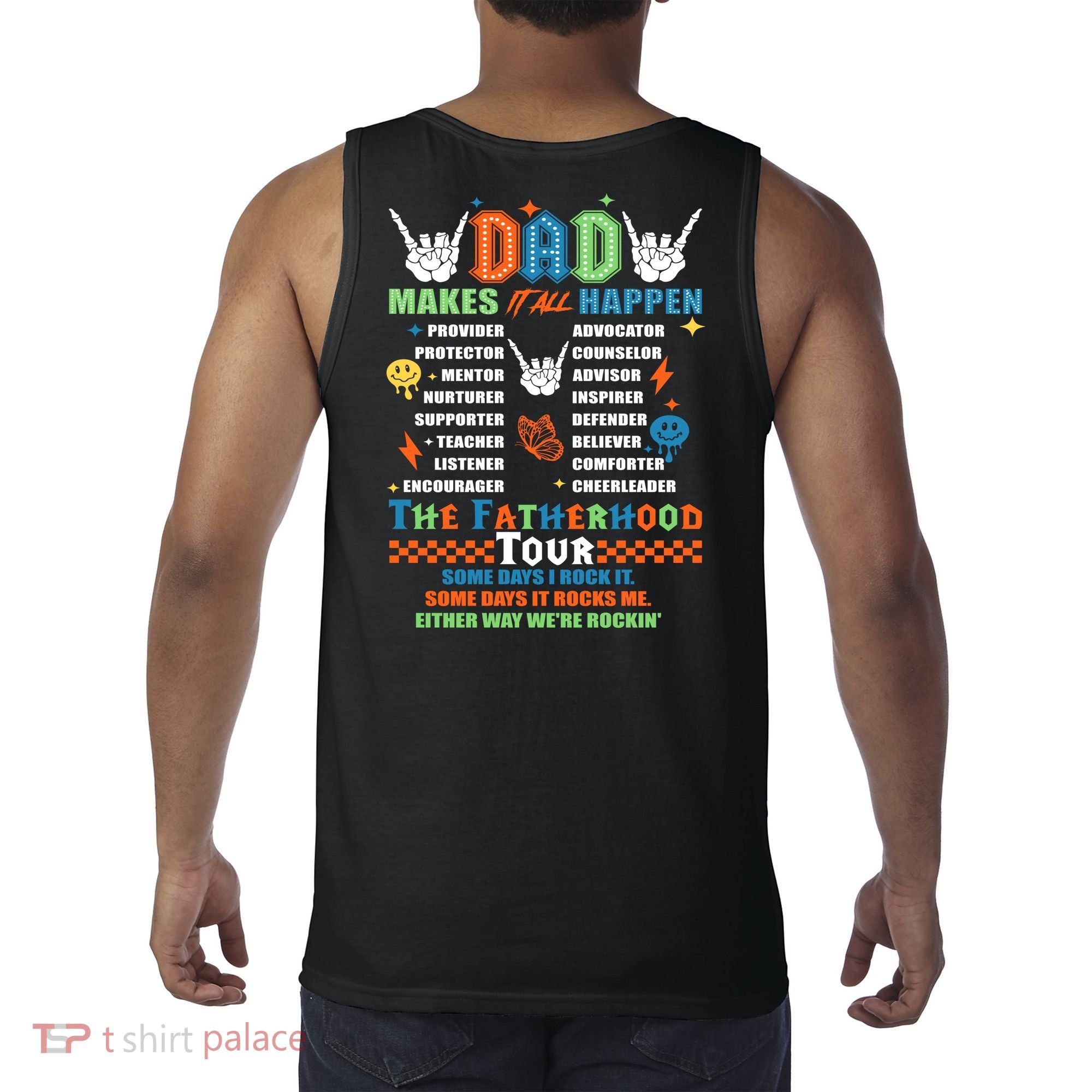 Dad Rock Tour Best Gift For Fathers Tank Top