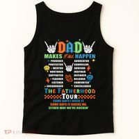Dad Rock Tour Best Gift For Fathers Tank Top thumb 5