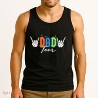 Dad Rock Tour Best Gift For Fathers Tank Top thumb 3