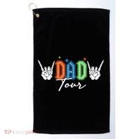 Dad Rock Tour Best Gift For Fathers Golf Towel thumb 0