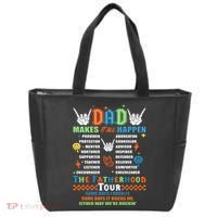 Dad Rock Tour Best Gift For Fathers Tote Bag thumb 1