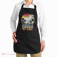 Dinosaur Ready To Crush First Grade 1st Day Of School Apron thumb 2