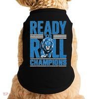 Detroit Ready To Roll Funny Lion Graphic Doggie Tank thumb 0