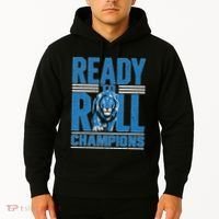 Detroit Ready To Roll Funny Lion Graphic Hoodie thumb 2