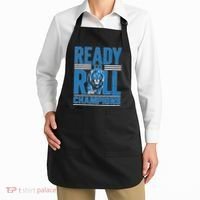 Detroit Ready To Roll Funny Lion Graphic Apron thumb 2