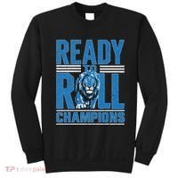 Detroit Ready To Roll Funny Lion Graphic Sweatshirt thumb 0