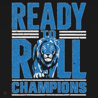 Detroit Ready To Roll Funny Lion Graphic Sweatshirt thumb 3
