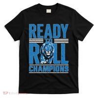 Detroit Ready To Roll Funny Lion Graphic T-Shirt thumb 0
