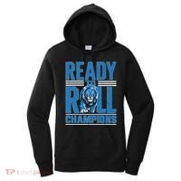 Detroit Ready To Roll Funny Lion Graphic Women's Hoodie thumb 0
