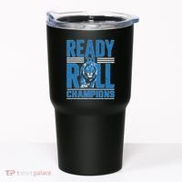 Detroit Ready To Roll Funny Lion Graphic Tumbler thumb 0