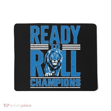 Detroit Ready To Roll Funny Lion Graphic Mousepad