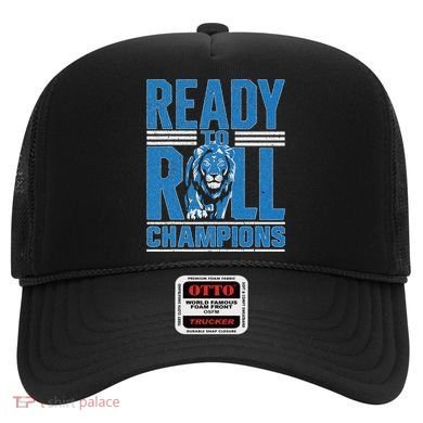 Detroit Ready To Roll Funny Lion Graphic Hat
