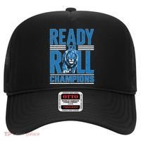 Detroit Ready To Roll Funny Lion Graphic Hat thumb 0