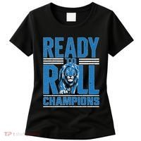 Detroit Ready To Roll Funny Lion Graphic Women's T-Shirt thumb 0