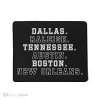 Dallas Raleigh Tennessee Austin Boston New Orleans Mousepad thumb 0