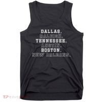 Dallas Raleigh Tennessee Austin Boston New Orleans Tank Top thumb 0