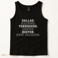 Dallas Raleigh Tennessee Austin Boston New Orleans Tank Top thumb 2
